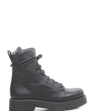 PATRIZIA BONFANTI Platform Combat Shearling Fur Boot 36
